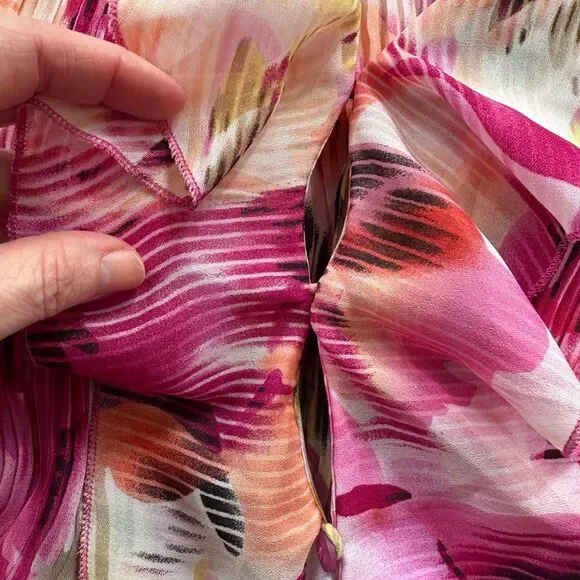 East 5th Multicolor Floral Ruffle Blouse - Picture 4 of 10